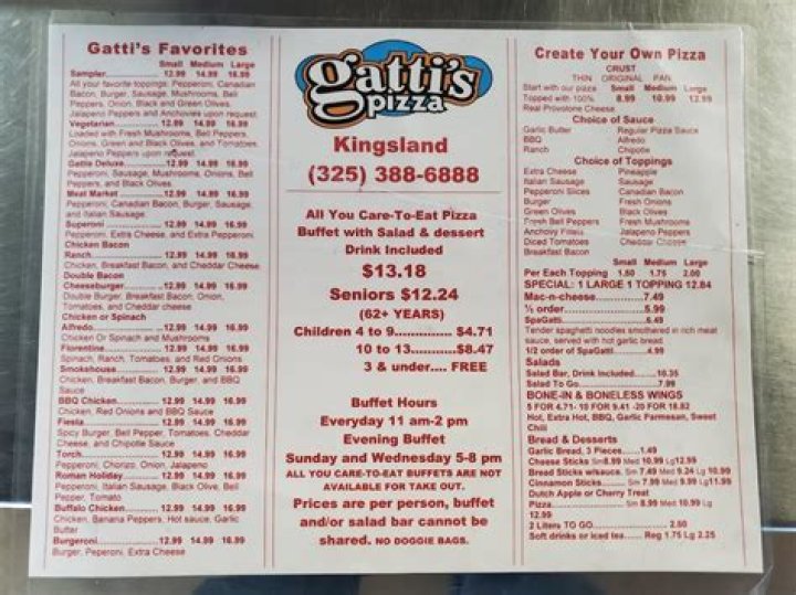 Gatti's Pizza Menu Prices: A Comprehensive Guide to Your Favorite Italian Delights